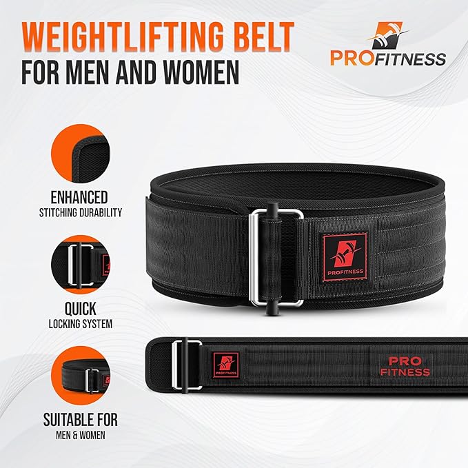 Weightlifting Belt for Men & Women - 4''