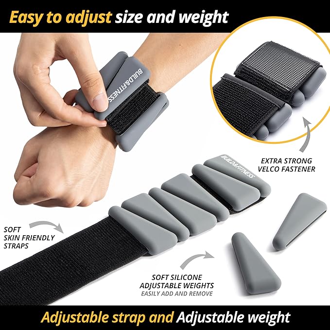Wrist & Ankle Weights 2 (1lb (1lb or 2lb each 1kg or 2kg total).