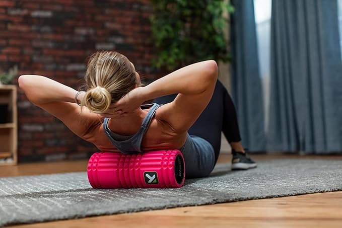 TRIGGERPOINT PERFORMANCE THERAPY GRID Foam Roller for Exercise (13-Inch), Pink