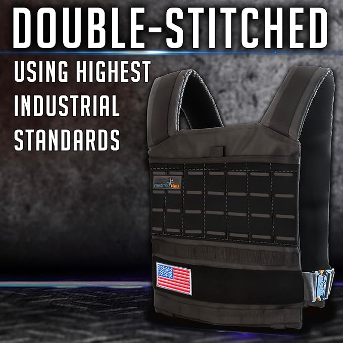 Weighted Vest 6lb, 10lb, 12lb, 25lb, 35lb, 45lb, 60lb Removable Iron Weights for Men and Women Workout for Calisthenics and Fitness Sport Training