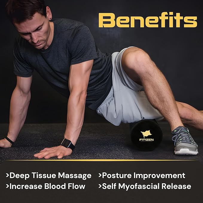 High-Density Foam Muscle Roller – Textured Foam Rollers 35" (FITIZEN 90 x 15 cm)