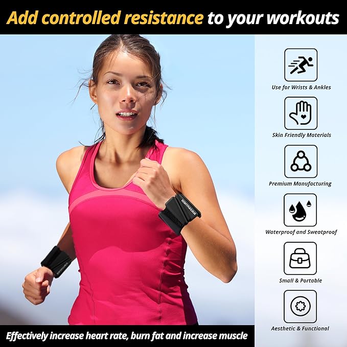 Wrist & Ankle Weights 2 (1lb (1lb or 2lb each 1kg or 2kg total).