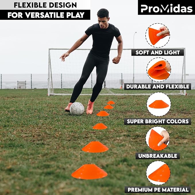 Soccer Cones for Training - (24 50 & 100 Pcs)