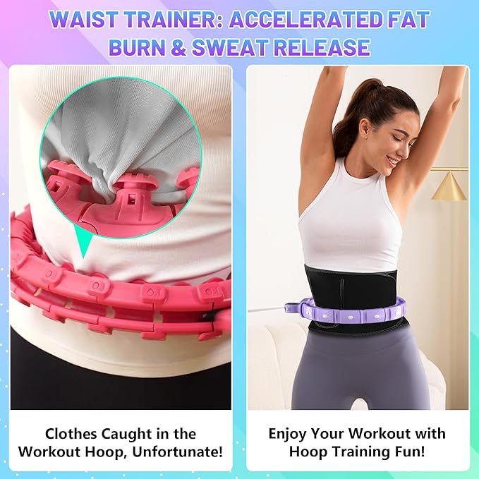 Weighted Workout Hoop for Adult Weight Loss - 48" Infinity