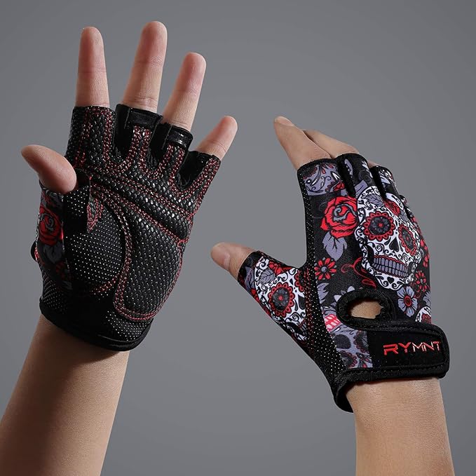 Workout Gloves for Women Men - Weight Lifting Gloves with Full Palm Protection & Extra Grip for Women Gym, Weightlifting, Weight Lift, Rowing, Exercise, Sport, Cycling
