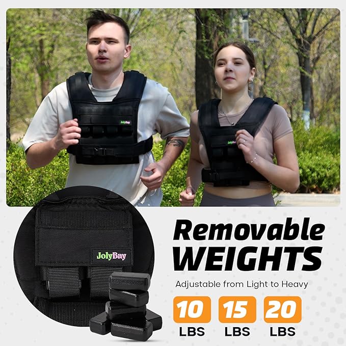 Adjustable Weighted Vest for Men β 20 LBS | 35 LBS Compact Fitness Vest with Durable Oxford Cloth, Ideal for Running, Cardio, CrossFit, Gym, Core Balance, Posture Support, and Strength Training