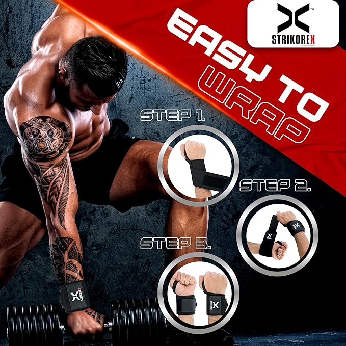Wrist Straps for Weightlifting with Support for Men 18", Gym