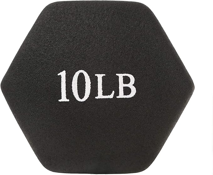 Sunny Health & Fitness Neoprene Coated Hex Shaped 2LB, 5LB, 5LB, 8LB, 8LB, 10LB 10LB