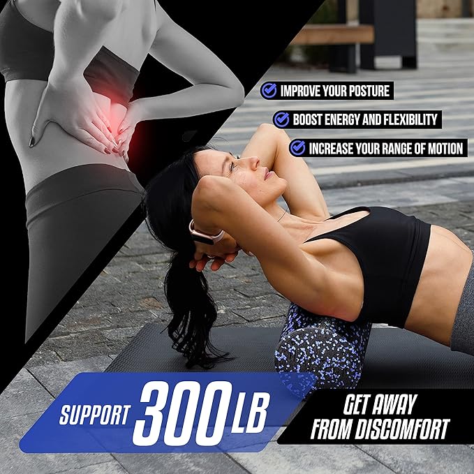 Yes4All High-Density Foam Roller for Back Pain Relief 12, 18, 18, 24, 24, 36 36 inch