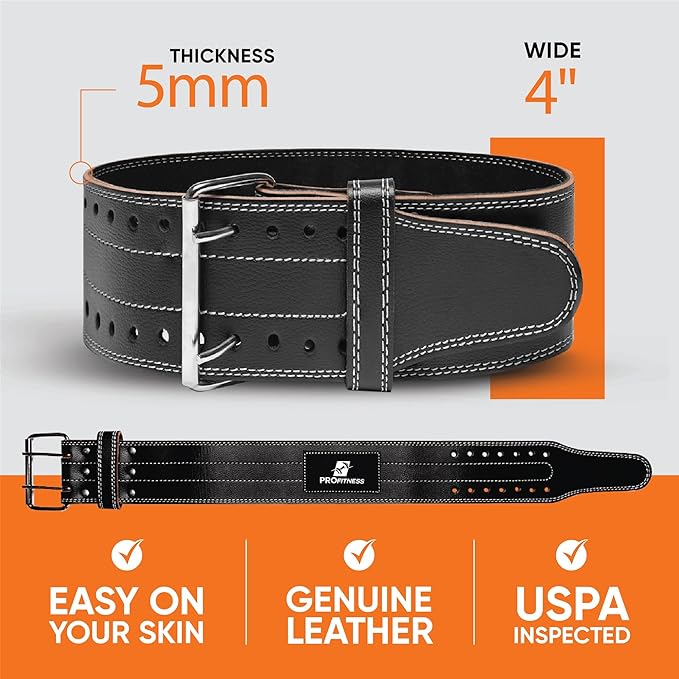 Weight Lifting Belt (5mm Thick) - Leather Weight