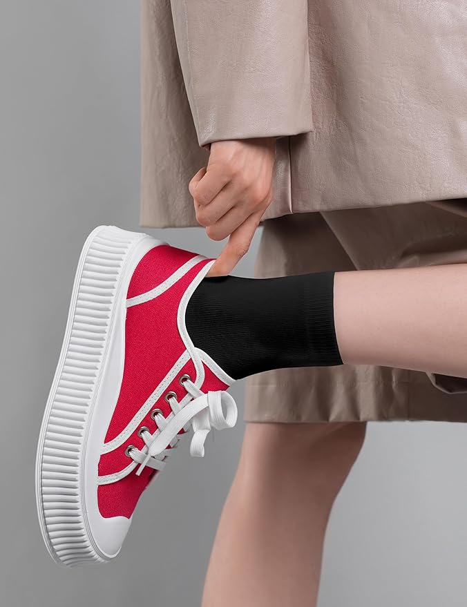 Duufin 15 Pairs Women's Crew Socks Mid Calf Workout Socks