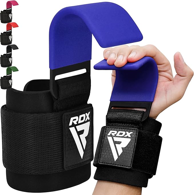 RDX Weight Lifting Hooks Straps Pair 7mm Neoprene