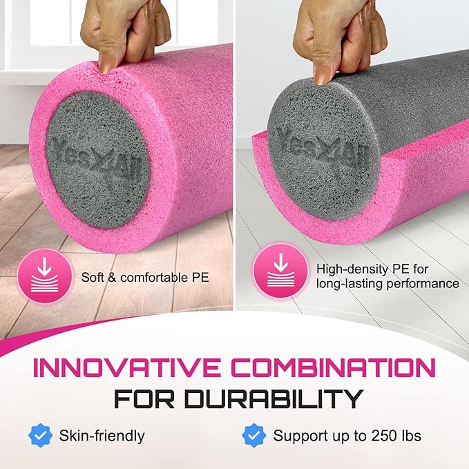 Yes4All Soft-Density Foam Roller 12 18, 24, 24, 36 36 inch