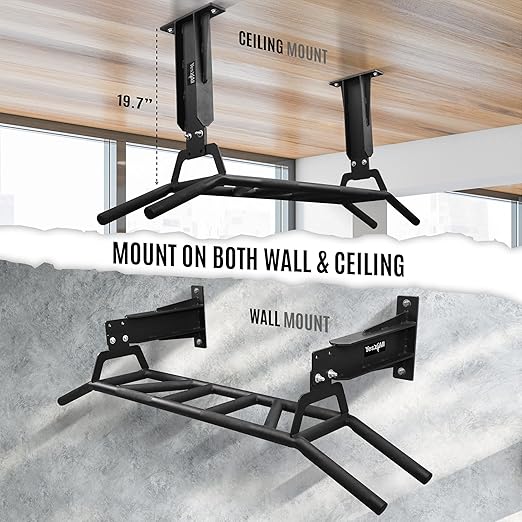 Yes4All Heavy Duty Wall Mounted Pull Up Bar