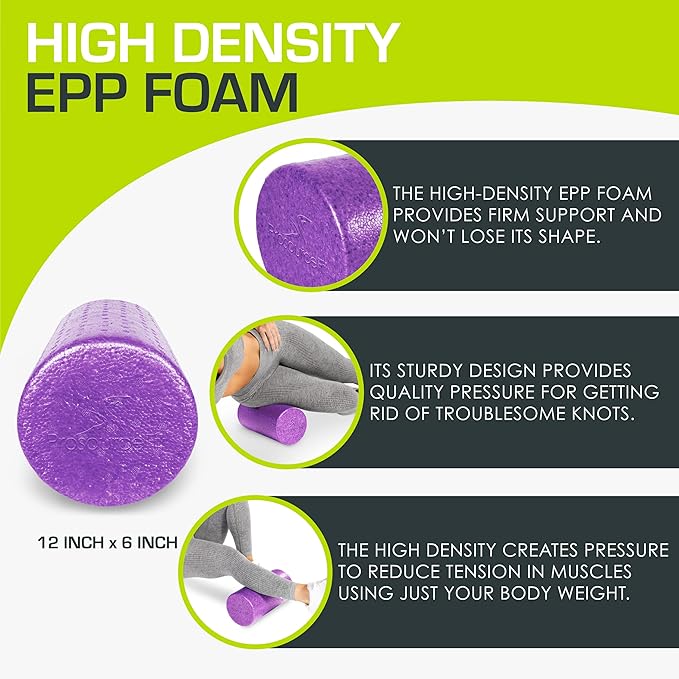 ProsourceFit High Density Foam Rollers 12 - Inches long