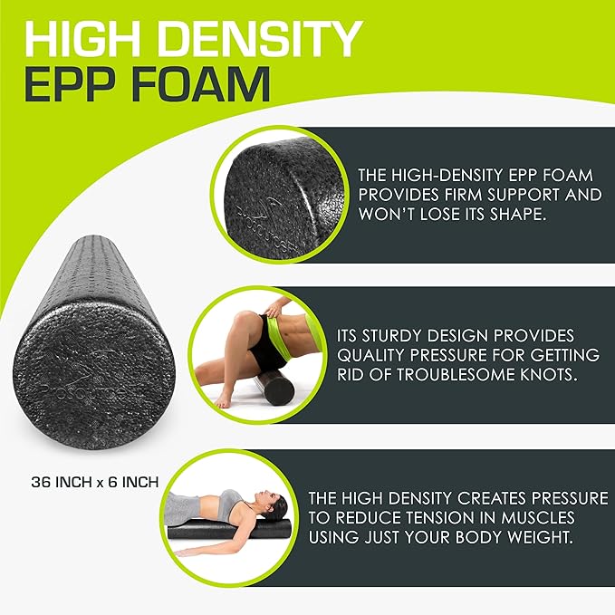 ProsourceFit High Density Foam Rollers 12 - Inches long