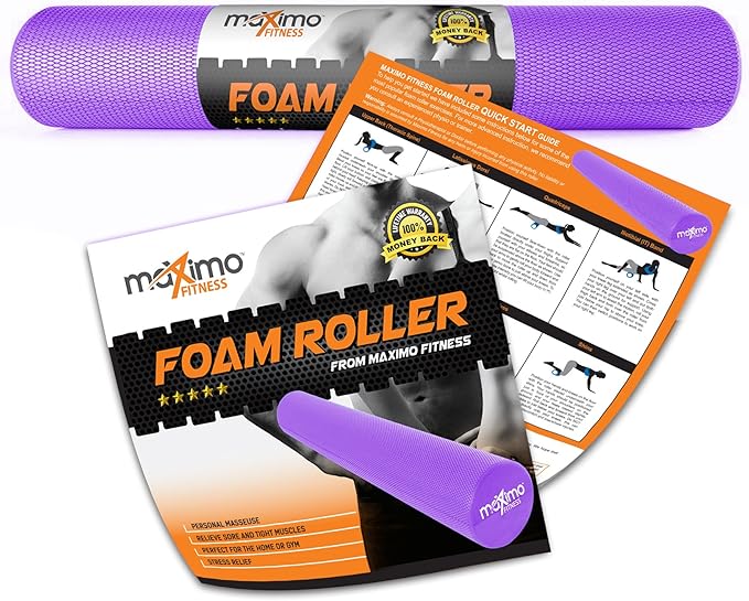 Maximo Fitness Foam Roller– 36" x 6" Exercise