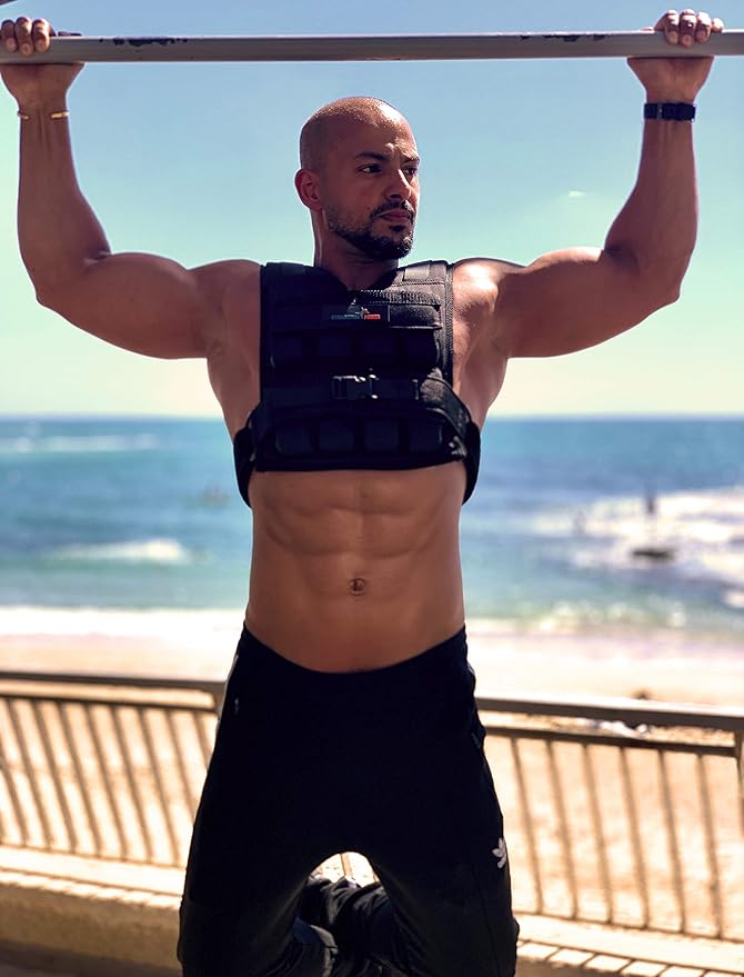 Weighted Vest 6lb, 10lb, 12lb, 25lb, 35lb, 45lb, 60lb Removable Iron Weights for Men and Women Workout for Calisthenics and Fitness Sport Training