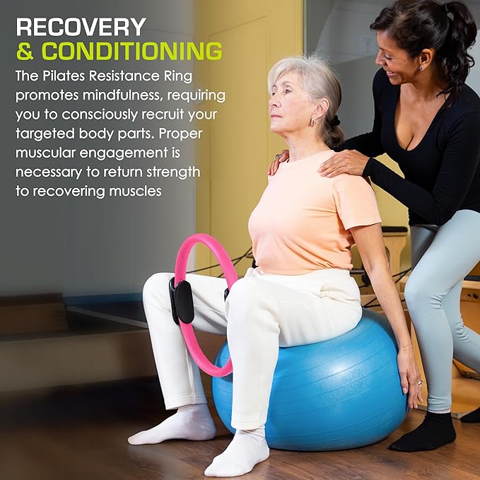 The ProsourceFit Resistance Ring enhances Pilates Workouts
