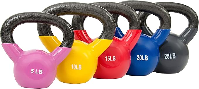 Sunny Health & Fitness Vinyl Coated Kettlebell