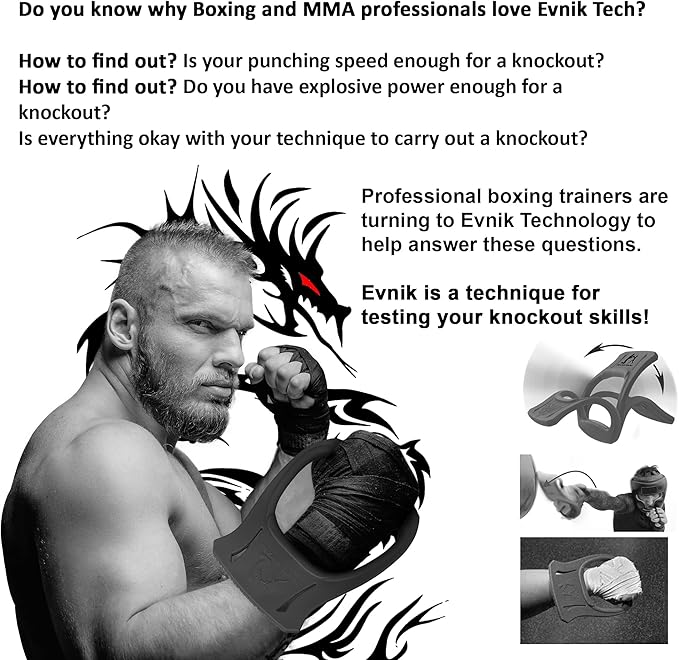Evnik-2 high-Speed Simulator (Pair) - Train Punching Speed -Develop Explosive Punches for Knockout Power - Perfect Shadow-Boxing - Best Boxing Gift!