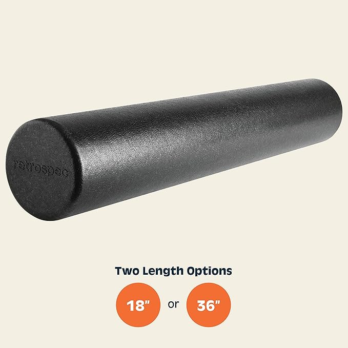 Retrospec Relief Foam Roller 18" & 36" High-Density