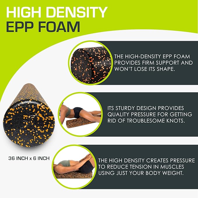 ProsourceFit High Density Foam Rollers 12 - Inches long