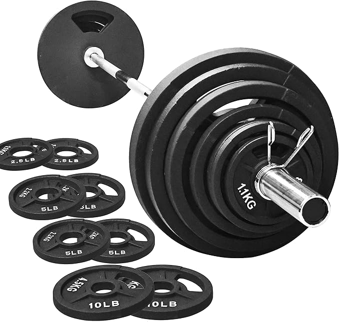 Signature Fitness Olympic 2-Inch Cast Iron Plate Weight