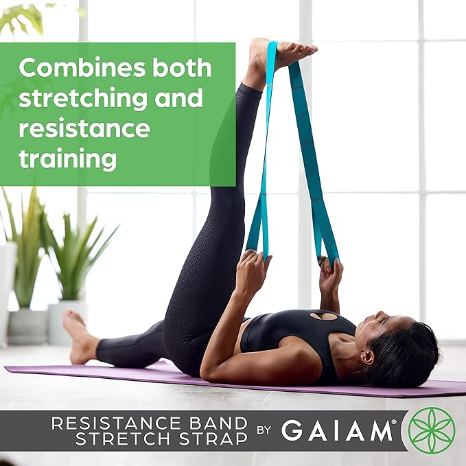 Gaiam Restore Resistance Band Stretching Strap - Stretch