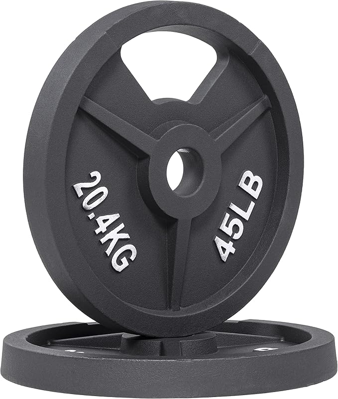 Signature Fitness Olympic 2-Inch Cast Iron Plate Weight