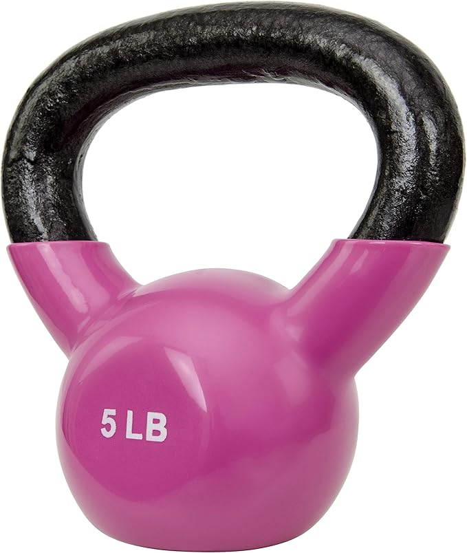 Sunny Health & Fitness Vinyl Coated Kettlebell