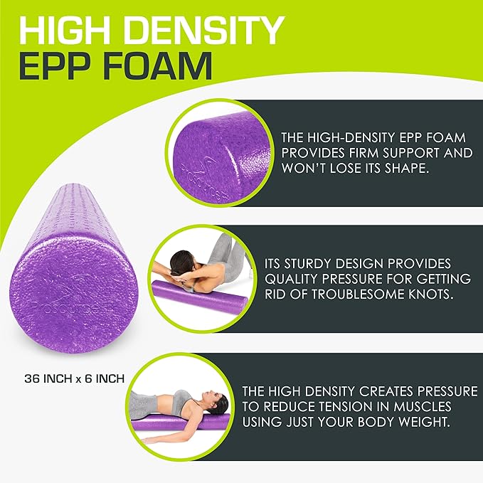 ProsourceFit High Density Foam Rollers 12 - Inches long