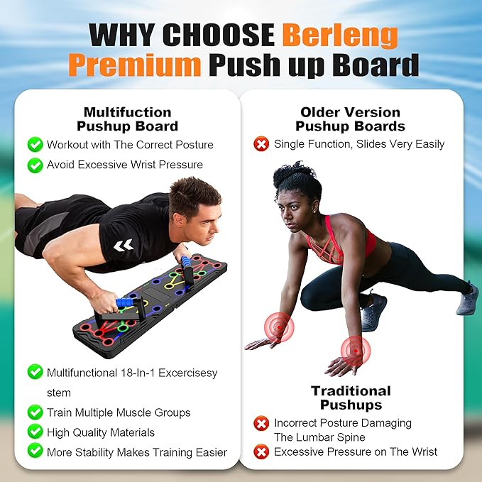 Solid Push Up Board Home Workout Equipment Multi-Functional