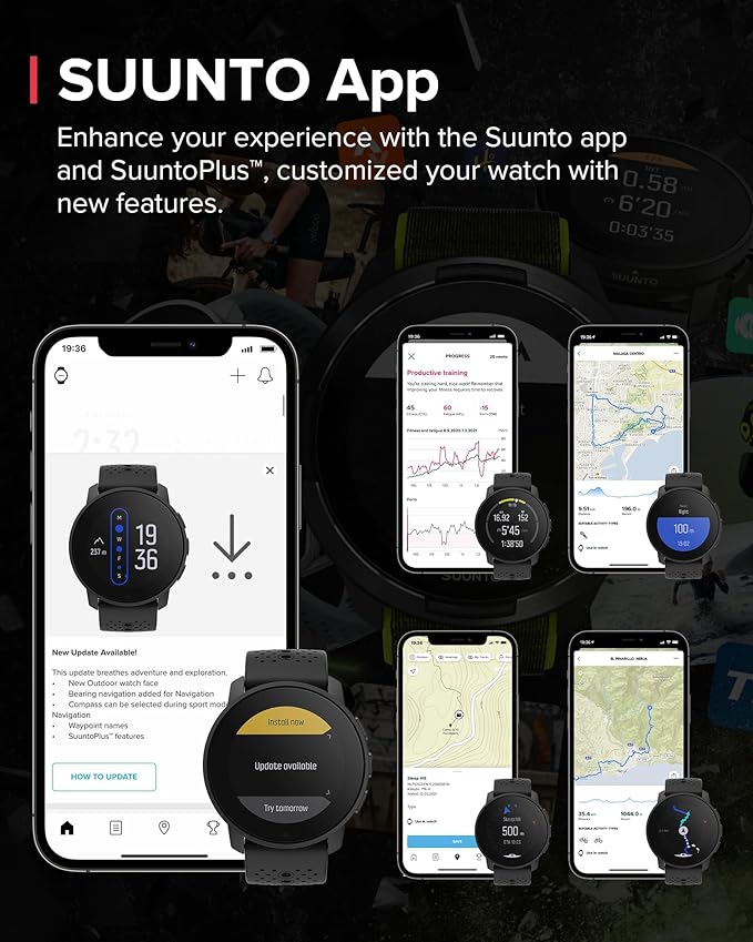 SUUNTO 9 Peak Pro GPS Sports Watch, Up to 30 Days Long Battery Life, 95+ Multisport Watch w/Training Workout Analysis,Advanced Health & Recovery Support, Wrist Heart-Rate Measurement, Black