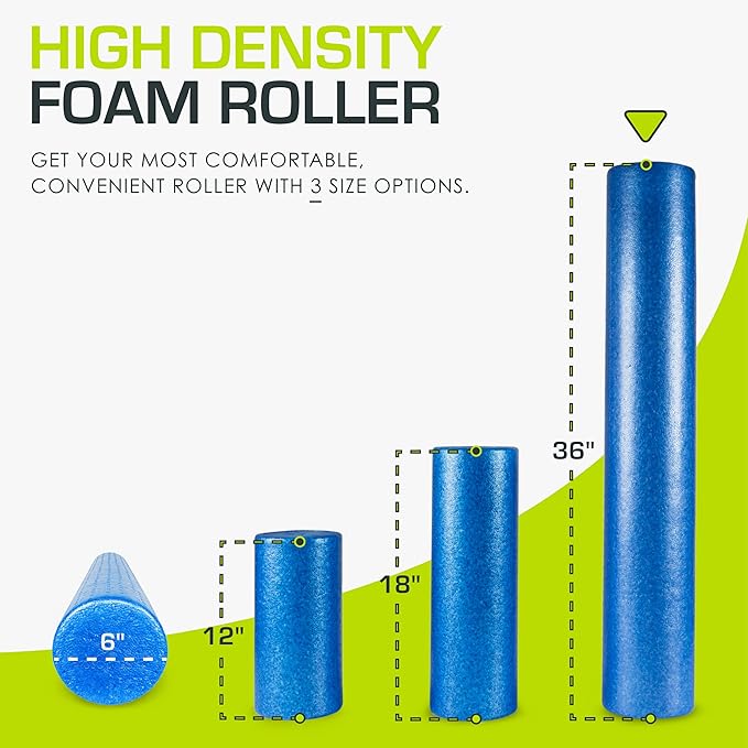 ProsourceFit High Density Foam Rollers 12 - Inches long