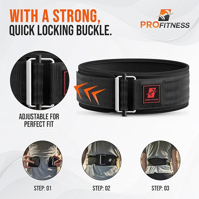 Weightlifting Belt for Men & Women - 4''