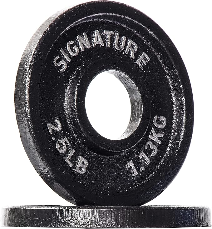 Signature Fitness Deep Dish 2-Inch Olympic Cast Iron