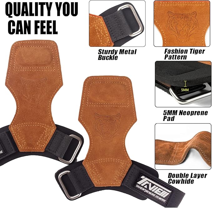 Wrist Straps for Weightlifting for Maximum Grip Support - Lifting Deadlift Strap & Weight Lifting Grips Gloves for Working Out Pull Up Deadlifting & Shrugs