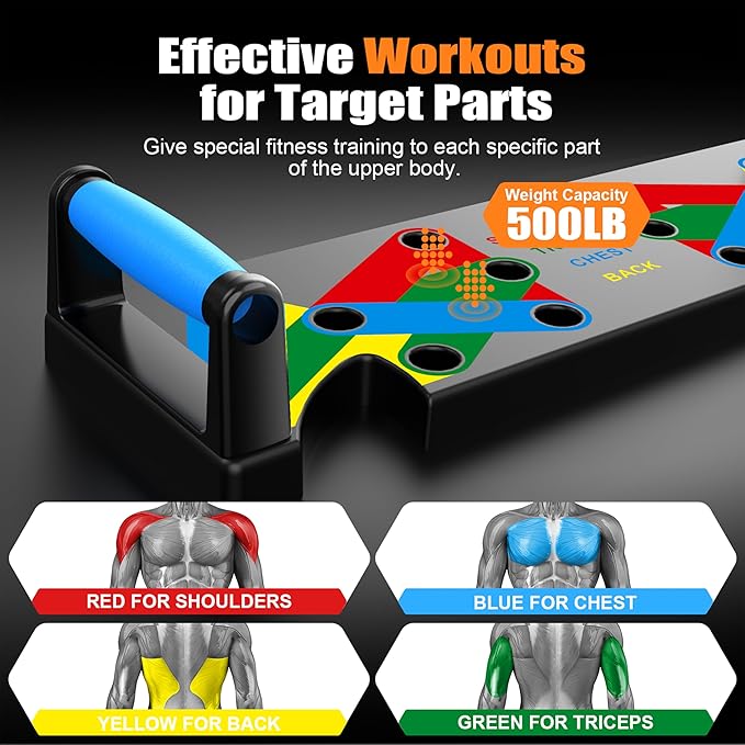 Solid Push Up Board Home Workout Equipment Multi-Functional