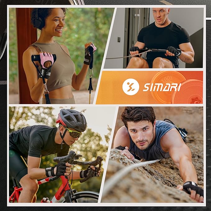 SIMARI Breathable Workout Gloves for Men Women