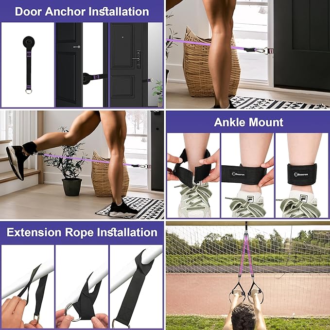 Portable Pilates Bar and Resistance Band Set