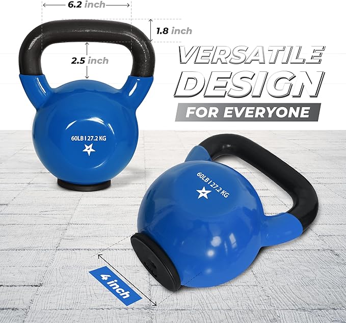 Yes4All Kettlebells Rubber Base (10-65 lbs)