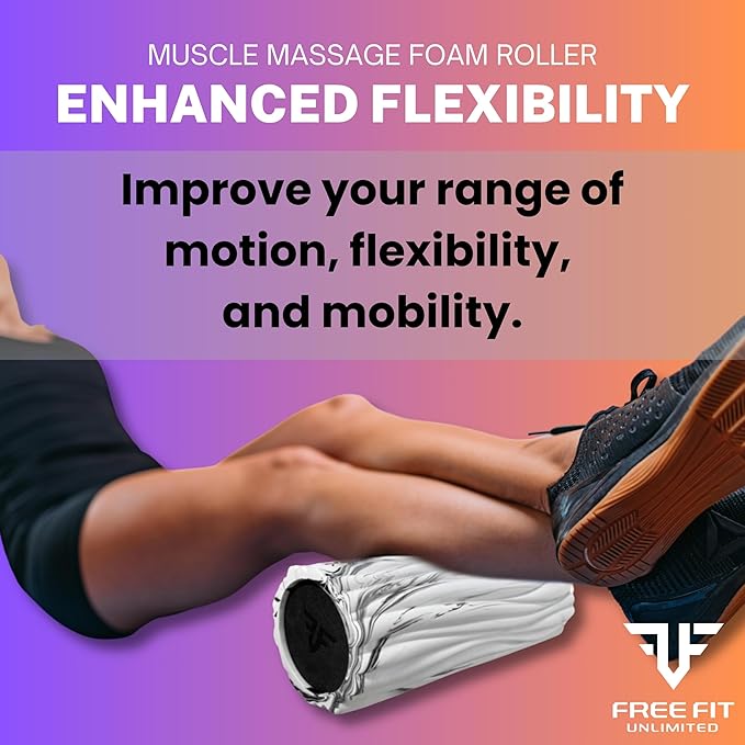 Small Foam Roller-Back Roller-Foam Rollers for Muscle Massage-Boost 3D Design-Portable (12 inch),