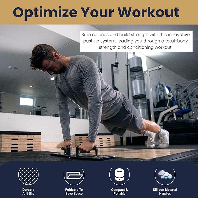 Push Up Board 9 in 1 Multi-function Foldable Push Up Bar Exercise Training Equipment for Home Workout Push Up Stand Portable Home Gym Workout Equipment