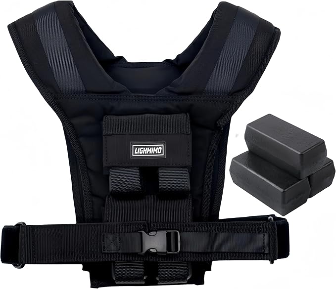 Men's Weighted Vests for Men Women, Slim Design 18lb 28lb 35lb Weighted Workout Vests With Adjustable Iron Weights, Heavy Duty Weighted Vest for Women Running Functional Fraining Machine washable