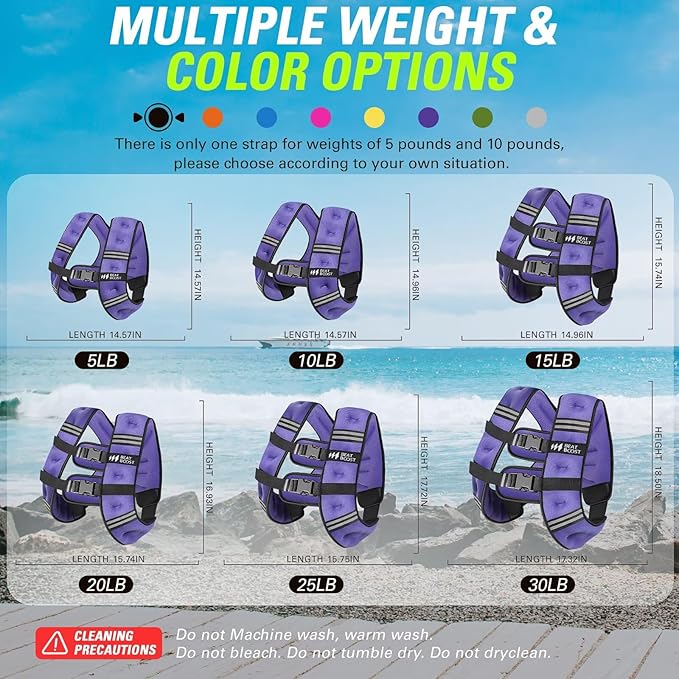 Weighted Vest for Women Men BeatBoost 5 10 15 20 25 30 lb Weight Vest with Ironsand for Walking Strength Training Running Workout