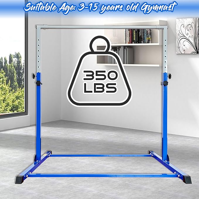 Gymnastic Bar for Kids Gymnastic Kip Bar Horizontal 3-15 Years