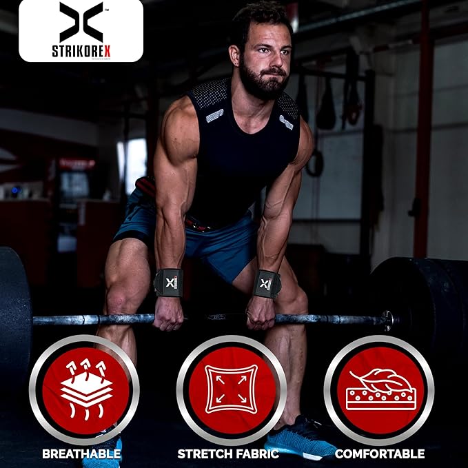 Wrist Straps for Weightlifting with Support for Men 18", Gym