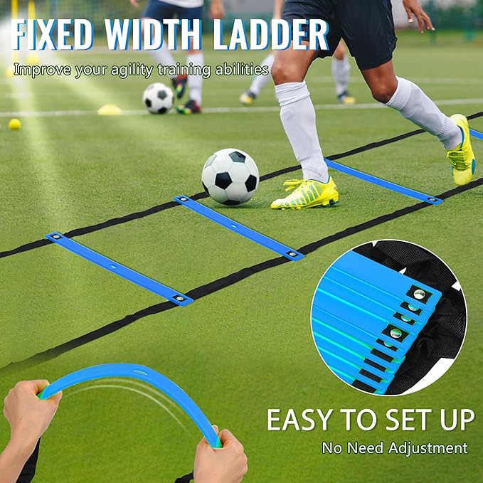 Fixed Rung Agility Ladder 丨20ft 12 Rungs No
