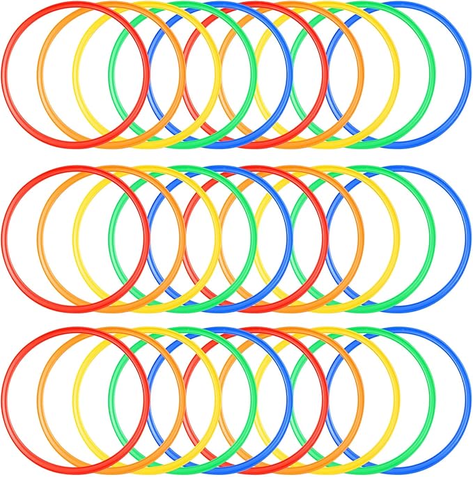 Deekin 40 Pcs Agility Rings Speed and Agility 15"